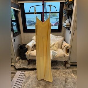 Reformation Sunny Yellow Maxi Dress size Large